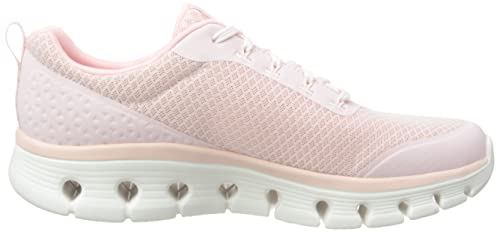 Skechers Women's Go Walk Glide-Step Flex - Summer Charm Sneakers, Light Pink, 11