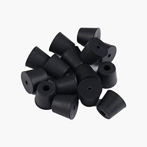 sourcingmap 15pcs Rubber Feet Bumpers Furniture Table Amplifier Speaker Cabinet Leg Pads, D20x15xH17mm