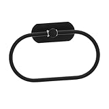 TOBBOMEY Handtuchring ohne Bohren Rostbeständig Schwenkbar Ovaler Handtuchhalter mit Glatter...