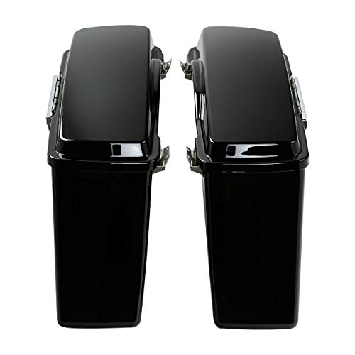 Alforjas duras TCMT para Harley Davidson Touring 1994-2013 color negro miniatura 4