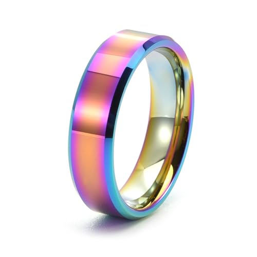 Bagues en acier tungstène pour femme anti rayures taille H à Z