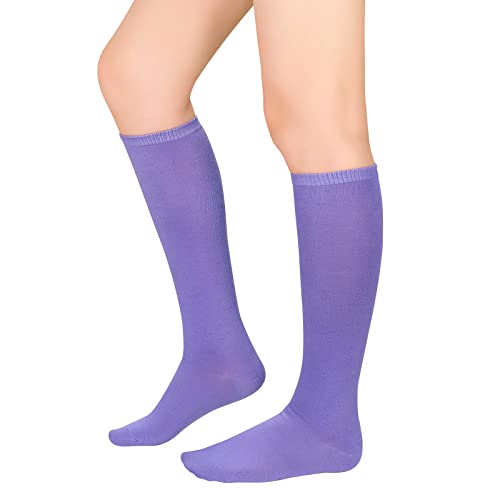 Image of Women's Knee High Socks Long Athletic Thin Thigh High Stocking Outdoor Sport Casual Tube Socks Knee Socks