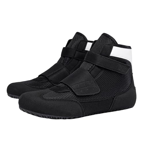 ZHENSI Zapatos De Boxeo para Hombre Y Niños De Lucha Libre Antideslizantes Ligeros Y con Caída Cero,Negro,37 EU