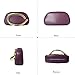 Imagen de CORIOS Bolsa de Noche para Mujer Cuero PU Acrílico Clutch Bolso de Boda Asa Metálica Bolso de Fiesta Elegante Bolso de Hombro Bandolera con Cadena para Banquete Fiesta de Graduación Morado