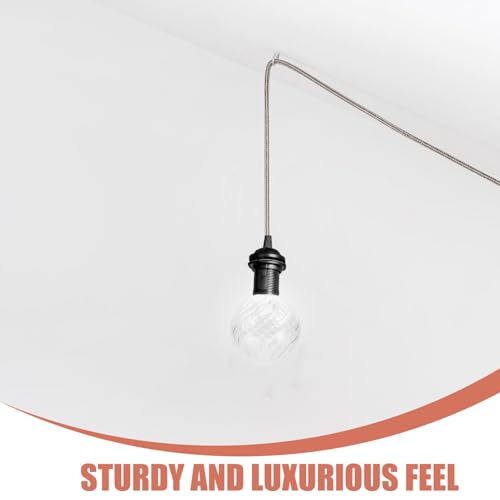 Image of Holibanna Glass Lamp Shade Replacement Design Indoor Light Cover for Pendant Lamps Unique Decorative Glass Fixture for Living Room Bedroom and Hallway