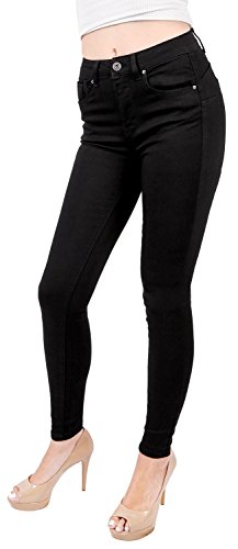 Wax Women's Juniors Basic Stretchy Fit Skinny Jeans2