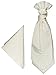 Produktbild Paul Malone Hochzeitskrawatten Set elfenbein Ivory 2tlg Plastron mit Einstecktuch - Hochzeit Krawatte