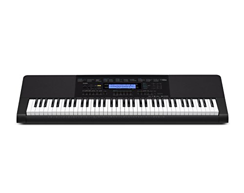 Casio WK-245 76-Key Touch Sensitive Keyboard with Power Supply - Thumbnail 3