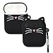 Produktbild kwmobile Schutzhülle kompatibel mit Apple Airpods 1 & 2 - Hülle Kopfhörer - Silikon Case Cover Katze Schwarz Weiß