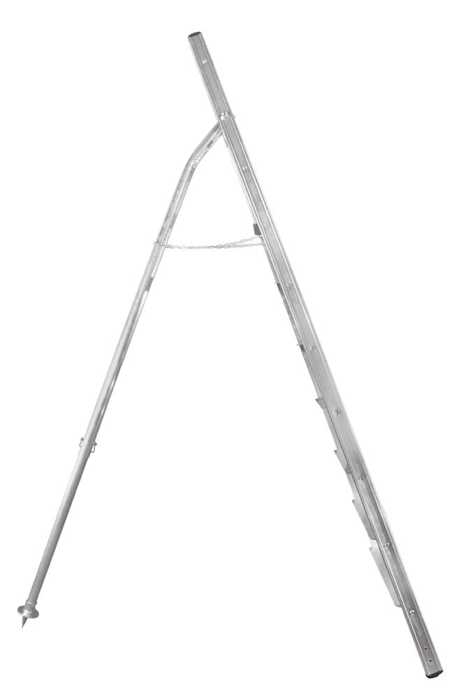 Svelt Scala 10 gradini Conica con Puntale Telescopico per Terreni Inclinati – Gradini Antisdrucciolo, Uso Agricolo e Giardinaggio, Portata 150kg, Agriluxe Maxi