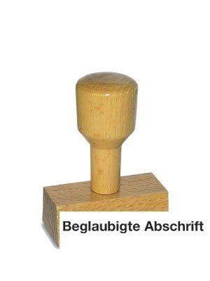 AMOS LST811 Vorgangsstempel - Beglaubigte Abschrift