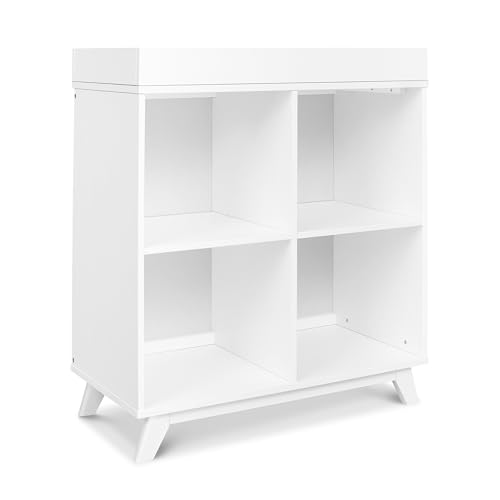 Image of Davinci Otto Convertible Changing Table and Cubby Bookcase in White