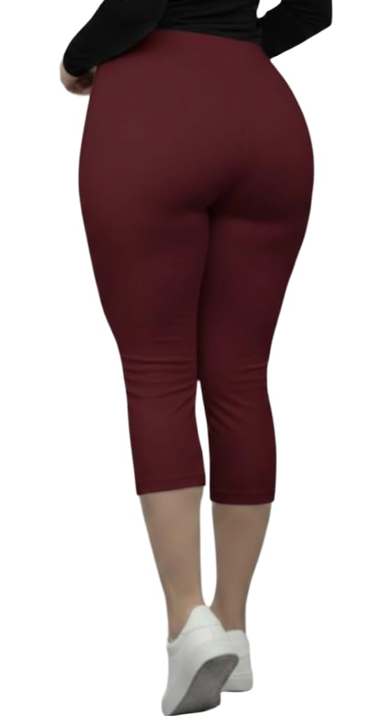eha Women Cotton Stretchable Capri | Slim/Regular Fit | Breathable Yoga, Gym & Lounge Wear | High-Waist Stretchable 3/4 Length Leggings|Capri Pants for Women – Pack of 1-picture-32