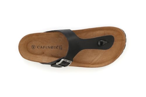 Tongs en cuir Nero CAFèNOIR C1XP1016N001400 taille 40 finies les douleurs aux pieds