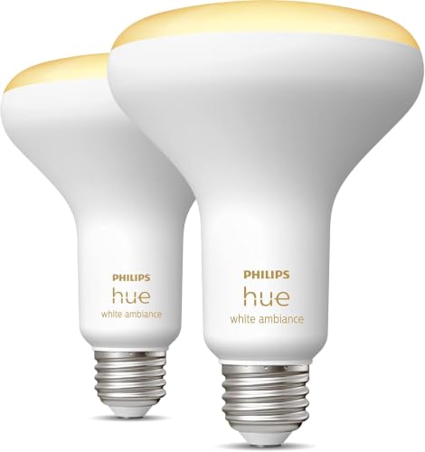 Philips Hue Smart 85W BR30 LED Bulb - White Ambiance Warm-to-Cool White Light - 2 Pack - 1200LM - E26 - Indoor - Control with Hue App - Compatible with Alexa, Google Assistant and Apple Homekit - image 2
