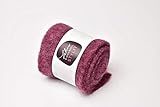 Vintage Filz: Zweifarbiges Topfband im angesagten Vintage- Look: 75% Schafschurwolle / 25 Jute Dicke: 8mm