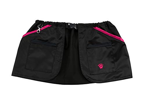 Berra Hundesportweste Trainingsgürtel halbe Weste Trainingsweste Dummyweste … (S = 108cm, schwarz/pink)