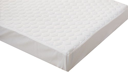 Image of Elegant Comfort Baby-Swaddle-Blue 100% Waterproof Fitted Crib and Toddler Protective Mattress Protector Pad Cover, 28 X 52, White