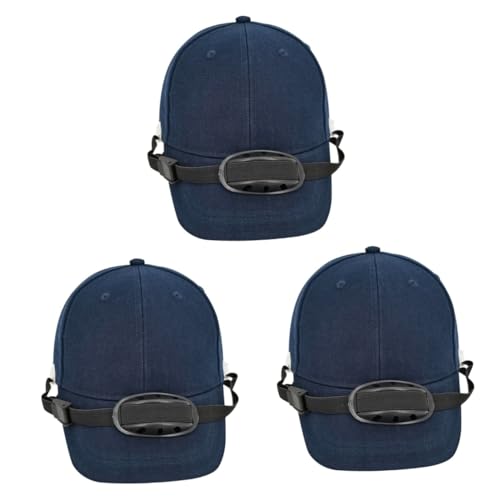 Casquette anti-collision style baseball avec mentonnière de hockey pour homme