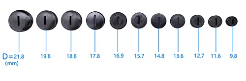 55Pcs Black Carbon Brush Cover Plastic With Slotted Connector Multi Diameter 9.8Mm-21.8Mm Replacement Parts For Hammer Grinder Electric Power Tool #TOP3