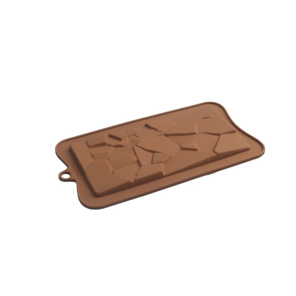 ZYDL Flower Chocolate Mold Cake Silicone Cookie Cupcake Molds Soap Mould DIY Rectangle Square Chocolate Mold Pastry Decoration Baking Tools(7)