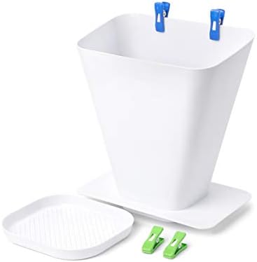 SimplyImagine SprayStand - Cloth Diaper Sprayer Splatter Shield - Contains Spray and Debris When Rinsing Cloth Diapers, Clothing, Shoes, and More in Toilet Spray Bucket Pail