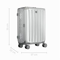 WENGER Loady S Handgepäck Koffer, 28 l Hartschalenkoffer, Silber – Ansicht 2