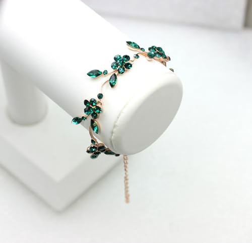 Image of Faship Gorgeous Rhinestone Crystal Floral Necklace Earrings Set