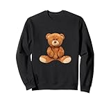 Cool Real Teddy Bear Toy Illustration Outfit Graphic Designs Sweatshirt