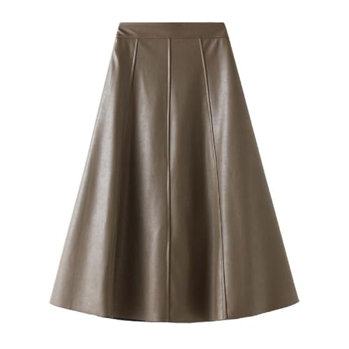 Jupe en cuir pour dissimuler les hanches avec sa coupe parapluie taille haute confortable