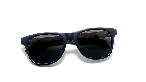 Óculos De Sol Redondo Unissex Com Proteção Uv-400 Rf-1033 (Azul-Escuro)