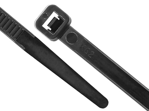 Secure 21 Inch UV Black 50 lb Standard Nylon Cable Tie - 100 Pack