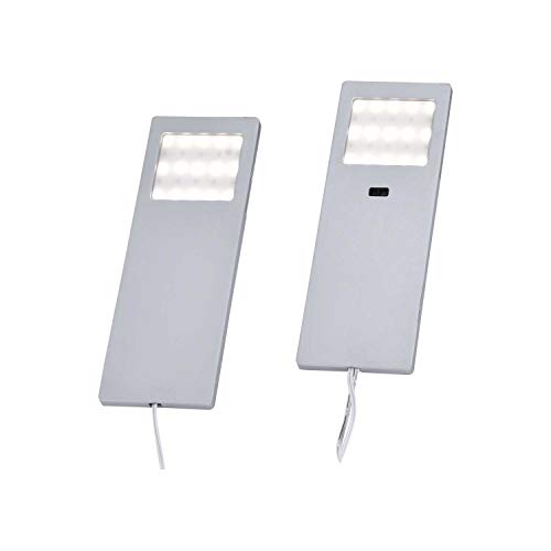Paul Neuhaus 1121-95-2 HELENA LED-Unterbauleuchte paquete doble Set 4W Warmblanco aluminio