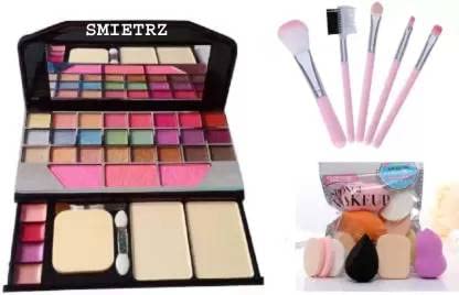 MAKEUP KIT 6155 + BRUSHES 5p + BLENDER