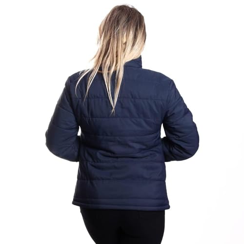 Jaqueta Matelassê Casaco Blusa Feminina Genero:Feminino;Tamanho:GG;Cor:Azul Escuro