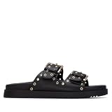 XTI   Sandale Femme Noir   Chaussures Confortables et polyvalentes   Mode décontractée   Modèle 14508301 (Taille38)