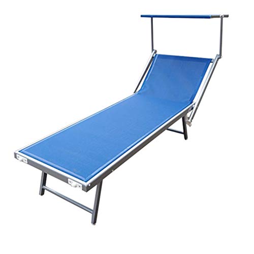 MA MAISON Lettino Prendisole in Alluminio 61X183/189X38H CM - Sdraio,