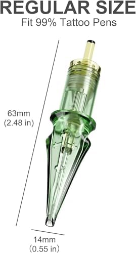 Solong Tattoo Needle Cartridge,Solong Pro 20Pcs Disposable Tattoo Needles 1207 Round Liner X-Taper Tattoo Cartridge Needles EN01S-20-1207RL-X — view 5