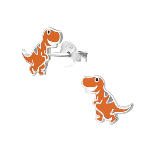 ICYROSE 925 Sterling Silver Set of 3 Pairs Assorted Dinosaur and Friends Stud Earrings (Nickel Free) T-rex, Tyrannosaurus, Brachiosaurus,3