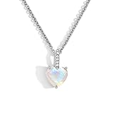 Moon Magic - Authentic Moonstone Necklace - By Your Side/Real 925 Sterling Silver Rainbow Moonstone Necklaces for Women/Genuine Moonstone Jewelry