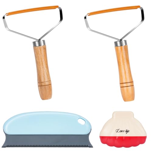 RiuCrepian Lint Remover 2 pezzi di rimozione dei peli di animali, per vestiti e tappeti, rimozione dei peli di animali domestici, spazzola magica per la rimozione dei peli di gatto, rimozione pelucchi