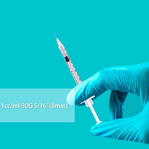 u-100 syringes with needle - 30g 51634 8mm 1mlcc disposable syringe individual wrapped 30pack