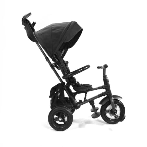 Image of Rito Plus Folding Stroller & Toddler Bike with 3 Point Harness Belt, Black