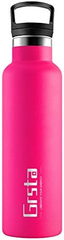 Grsta Water Bottle, Stainless Steel Vacuum Insulated Bottles 350/500/750/1000ml, BPA Free Reusable Drinks Bottle - 12 Hours Hot & 24 Hours Cold, Leakproof Flask for Adult, Kids, Sports, Home, School