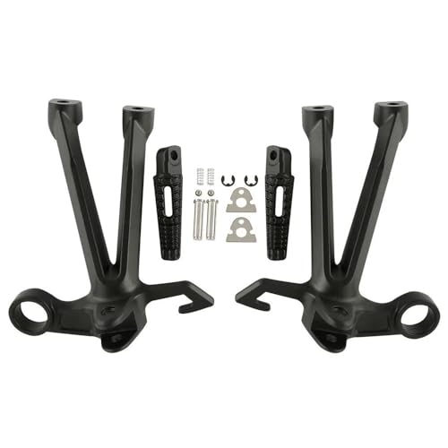 Repose-pieds moto GSXR 1000 2007-2008 K7 supports avant et arrière noirs