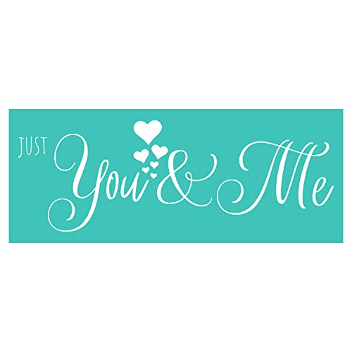 Briartw 6x15 inch Silkscreen Stencil,Reusable Self-Adhesive Silk Screen Printing, Word Phrase Sentiments for Home Decor/Printing On Wood/Fabric/Wall/Cup/Plate/Glass/Paper