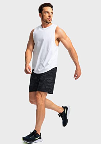 Image of Soothfeel Men's Running Shorts with Zipper Pockets 9 inch / 7 inch / 5 inch Quick Dry Eight Basketball Gym Workout Athletic Shorts