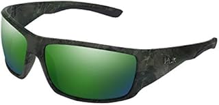 HUK, Polarized Lens Eyewear with Performance Frames, Fishing, Sports & Outdoors Sunglasses Oval, (Spearpoint) Green Mirror/Southern Tier Subphantis, Medium/Large