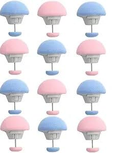 Duvet Cover Clips Mushroom Shape Bed Sheet Fasteners, 12 Pack | Anti-Slip Holder, Reusable Pins, Multicolour Set, No-Sew Fix, Bedding Accessories-picture-29