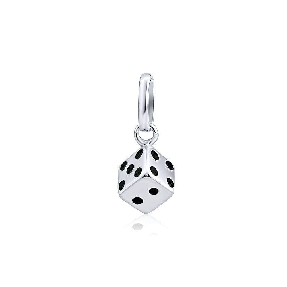 SILVEGO Orecchini dadi da gioco argento sterling 925